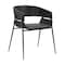 Armen Living Bronte Wood and Metal Contemporary Dining Room Chairs, PK2 LCBRSIBLGR - alternate 2